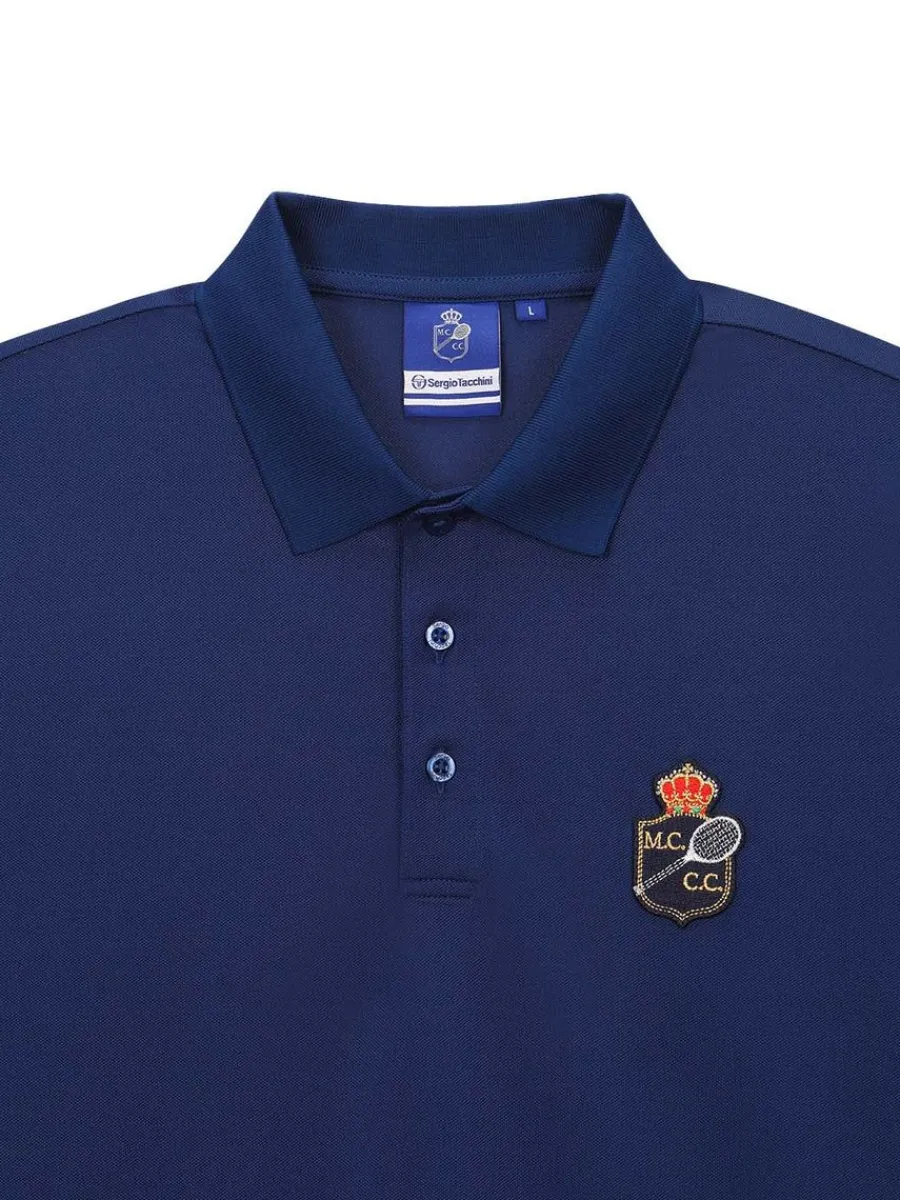 Sergio Tacchini Doubles Mch Polo- Navy Outlet