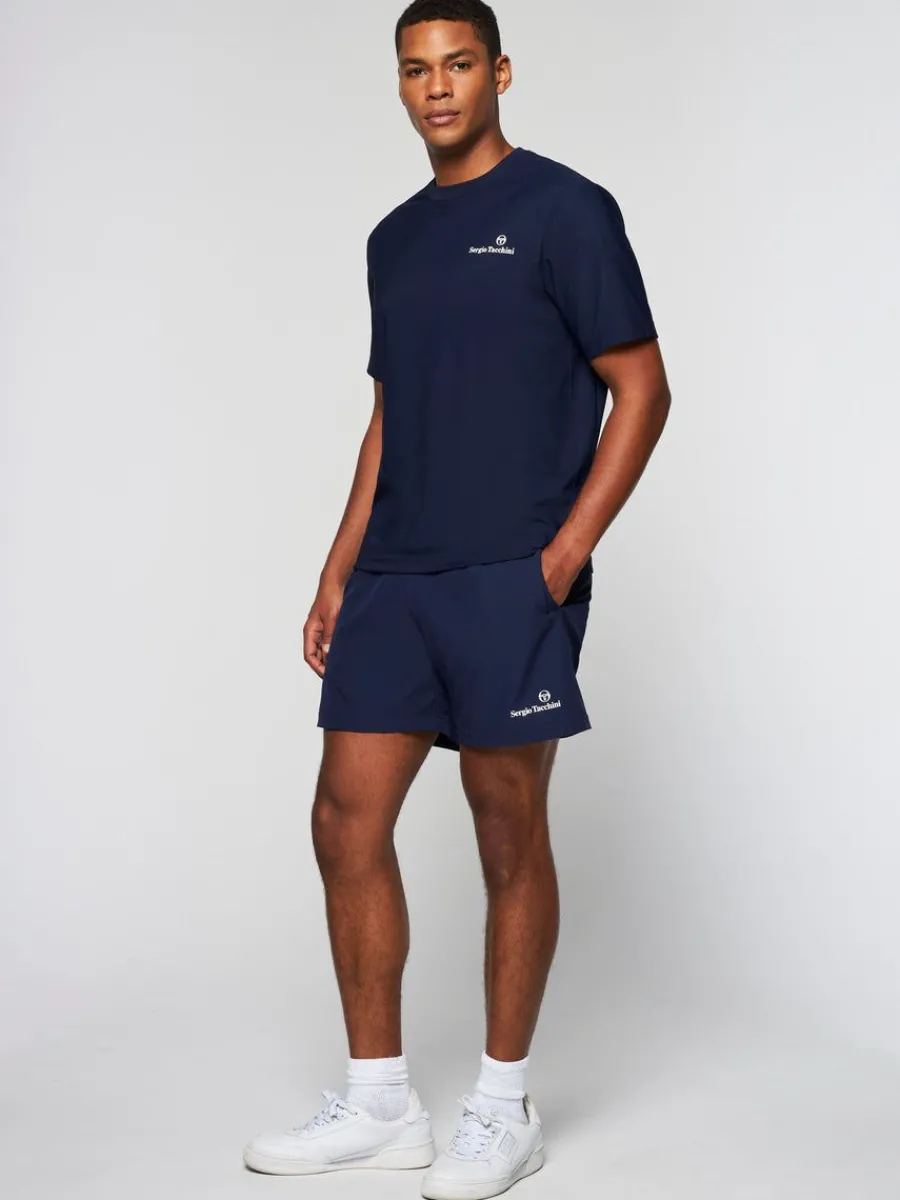 Sergio Tacchini Foro T-Shirt- Maritime Blue Clearance
