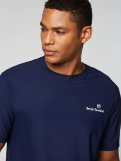 Sergio Tacchini Foro T-Shirt- Maritime Blue Best