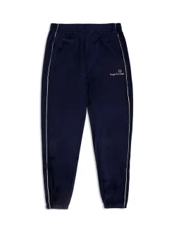 Sergio Tacchini Gallone Velour Track Pant- Maritime Blue Discount