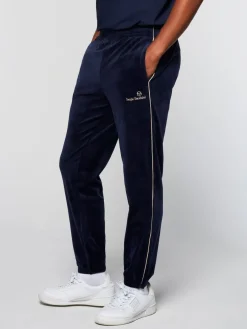 Sergio Tacchini Gallone Velour Track Pant- Maritime Blue Discount
