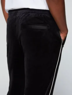 Sergio Tacchini Gallone Velour Track Pant- Black Beauty Hot