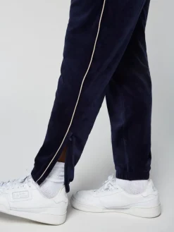 Sergio Tacchini Gallone Velour Track Pant- Maritime Blue Clearance