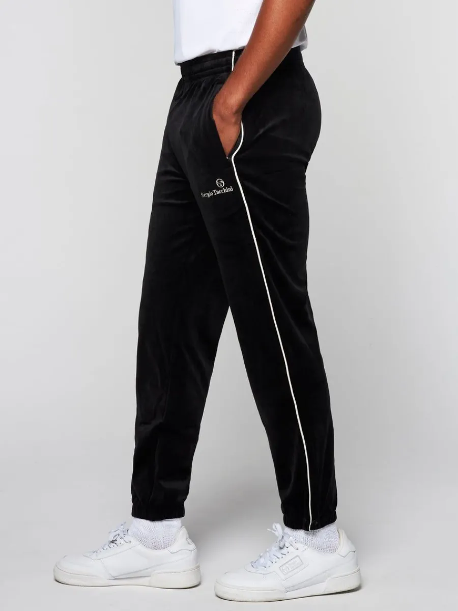 Sergio Tacchini Gallone Velour Track Pant- Black Beauty Best