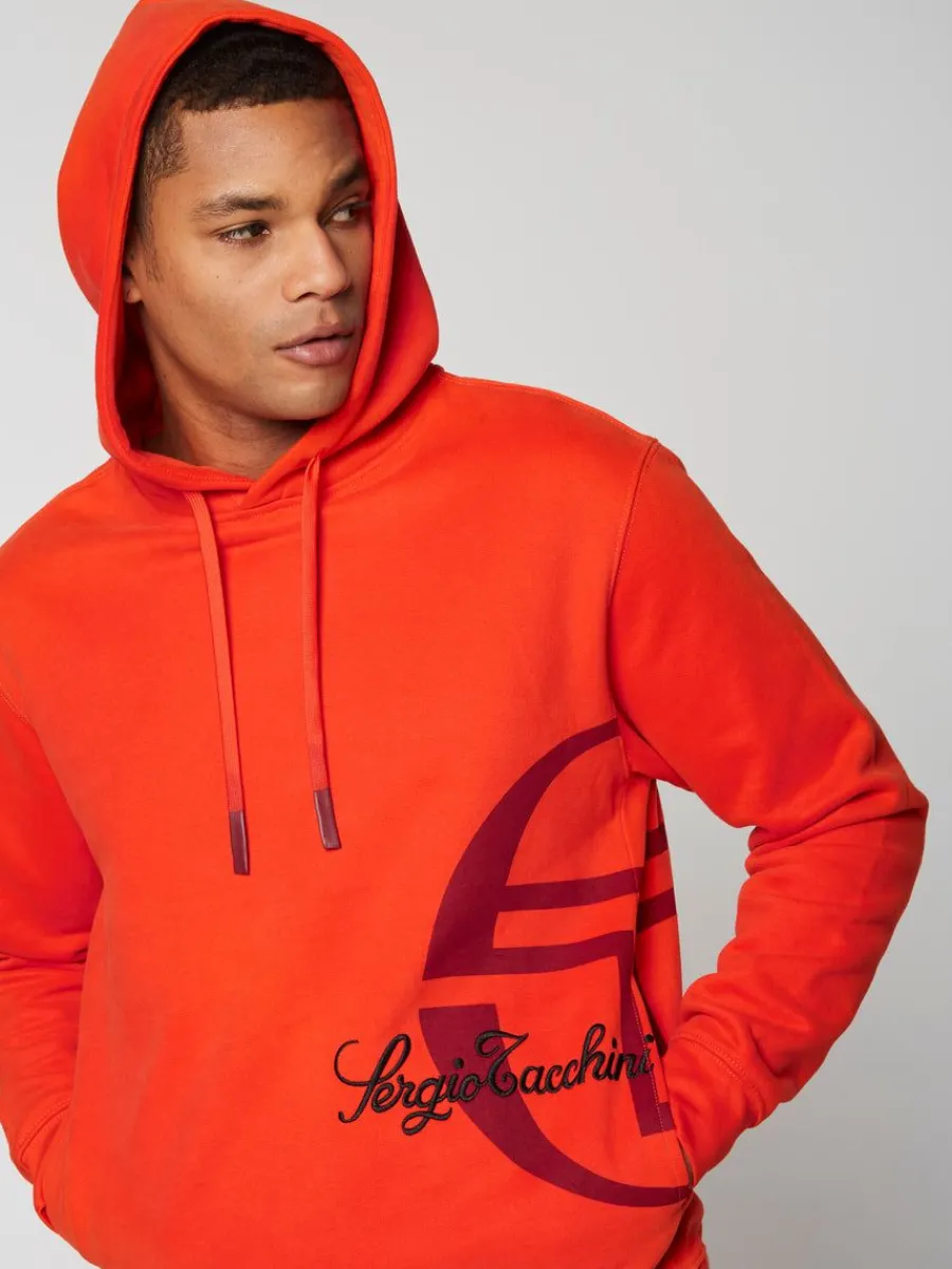 Sergio Tacchini Garcon Hoodie- Poinciana Hot