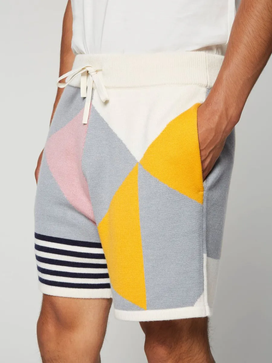Sergio Tacchini Geo Knit Short- Multi Hot