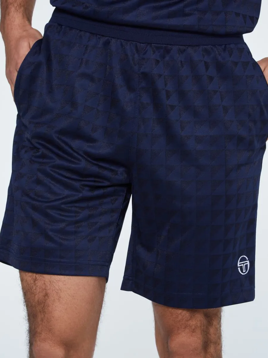 Sergio Tacchini Geo Short-Maritime Blue Clearance