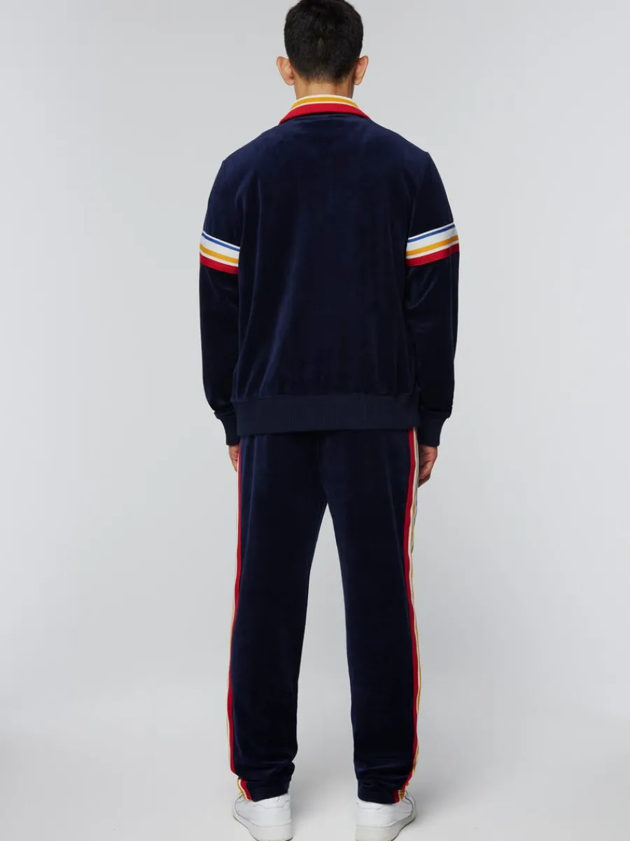 Sergio Tacchini Goran Velour Track Jacket Archivio- Maritime Blue New