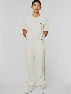 Sergio Tacchini Goran Velour Track Pant Archivio- Gardenia Hot