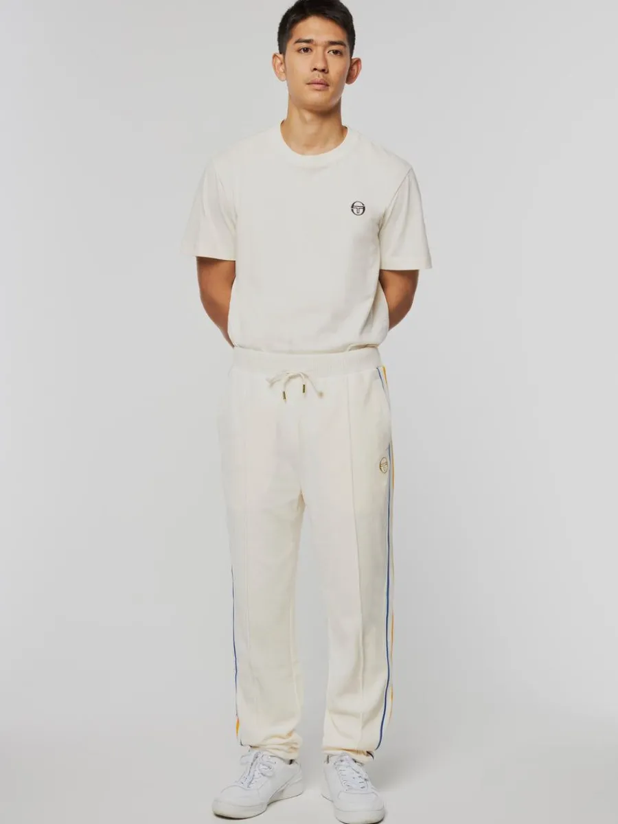 Sergio Tacchini Goran Velour Track Pant Archivio- Gardenia Hot