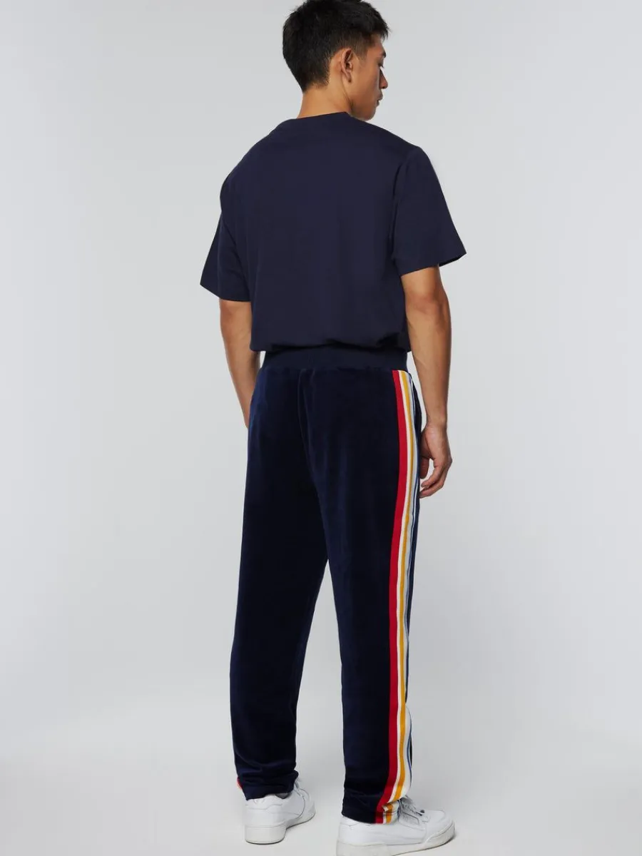 Sergio Tacchini Goran Velour Track Pant Archivio- Maritime Blue Clearance