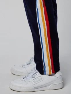 Sergio Tacchini Goran Velour Track Pant Archivio- Maritime Blue Clearance