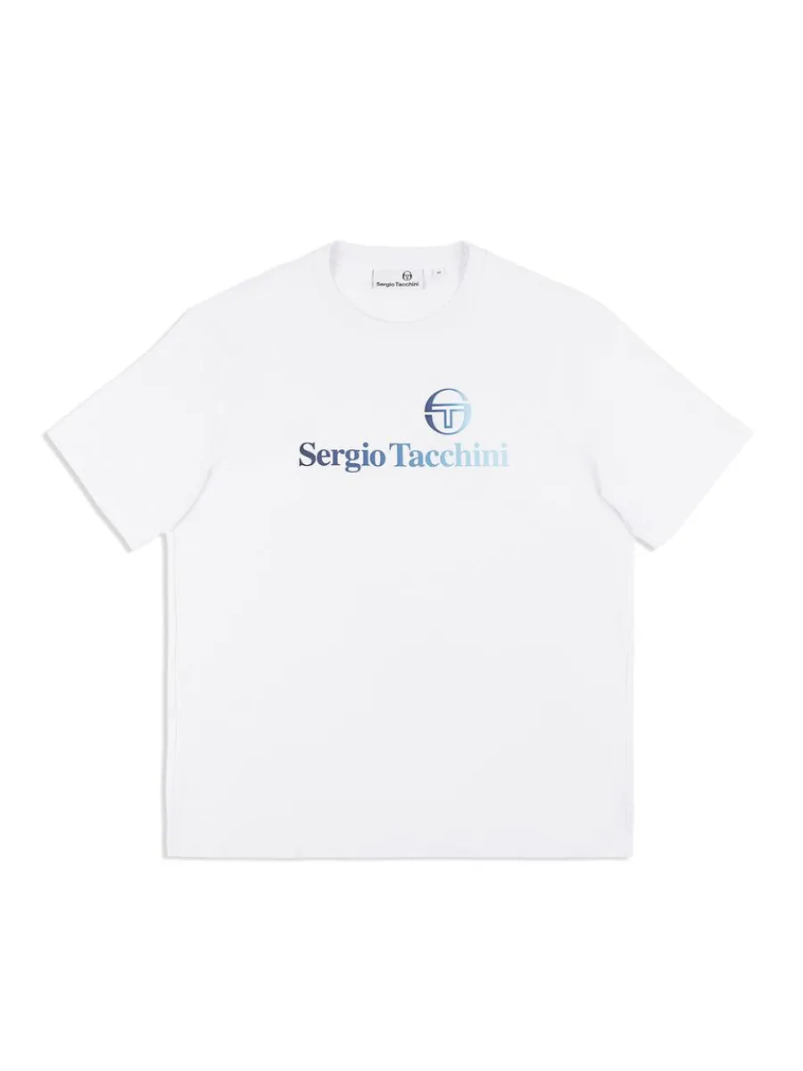 Sergio Tacchini Gradiennte T-Shirt- Brilliant White Sale