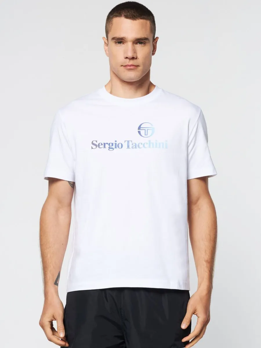 Sergio Tacchini Gradiennte T-Shirt- Brilliant White Sale