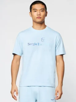 Sergio Tacchini Gradiennte T-Shirt- Clear Sky Hot