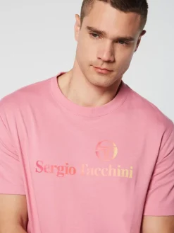 Sergio Tacchini Gradiennte T-Shirt- Wild Rose Sale