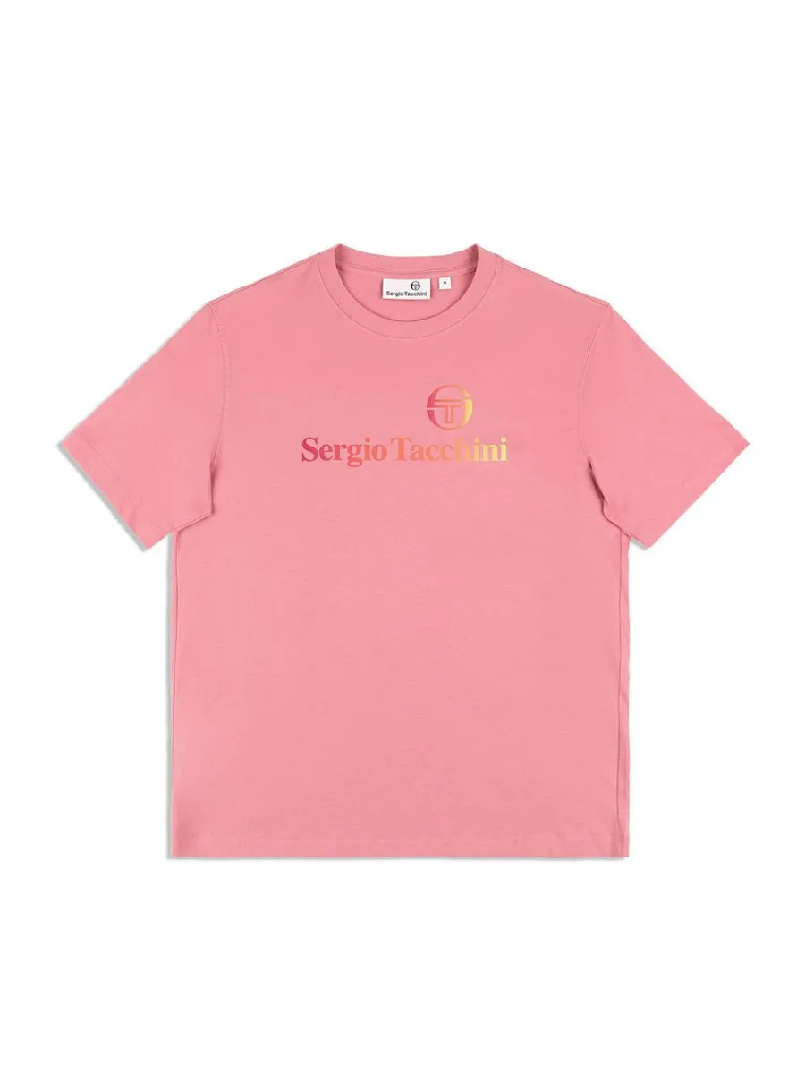 Sergio Tacchini Gradiennte T-Shirt- Wild Rose Hot