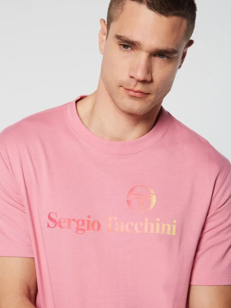 Sergio Tacchini Gradiennte T-Shirt- Wild Rose Hot