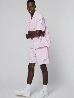 Sergio Tacchini Granda Camp Shirt-Begonia Pink Hot