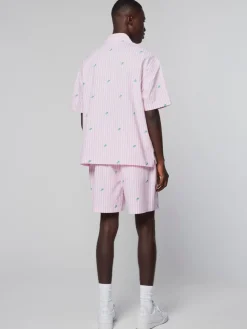 Sergio Tacchini Granda Camp Shirt-Begonia Pink Hot