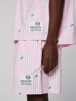 Sergio Tacchini Granda Camp Shirt-Begonia Pink Hot
