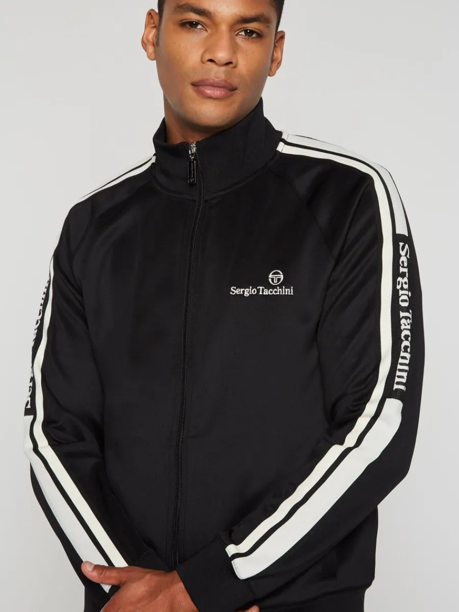 Sergio Tacchini Gromo Tape Track Jacket- Black Beauty Online