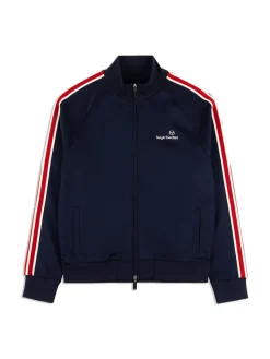 Sergio Tacchini Gromo Tape Track Jacket- Maritime Blue Best