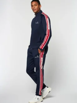 Sergio Tacchini Gromo Tape Track Jacket- Maritime Blue Best