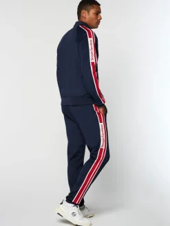 Sergio Tacchini Gromo Tape Track Jacket- Maritime Blue Best