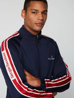 Sergio Tacchini Gromo Tape Track Jacket- Maritime Blue Best