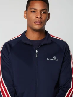 Sergio Tacchini Gromo Tape Track Jacket- Maritime Blue Best