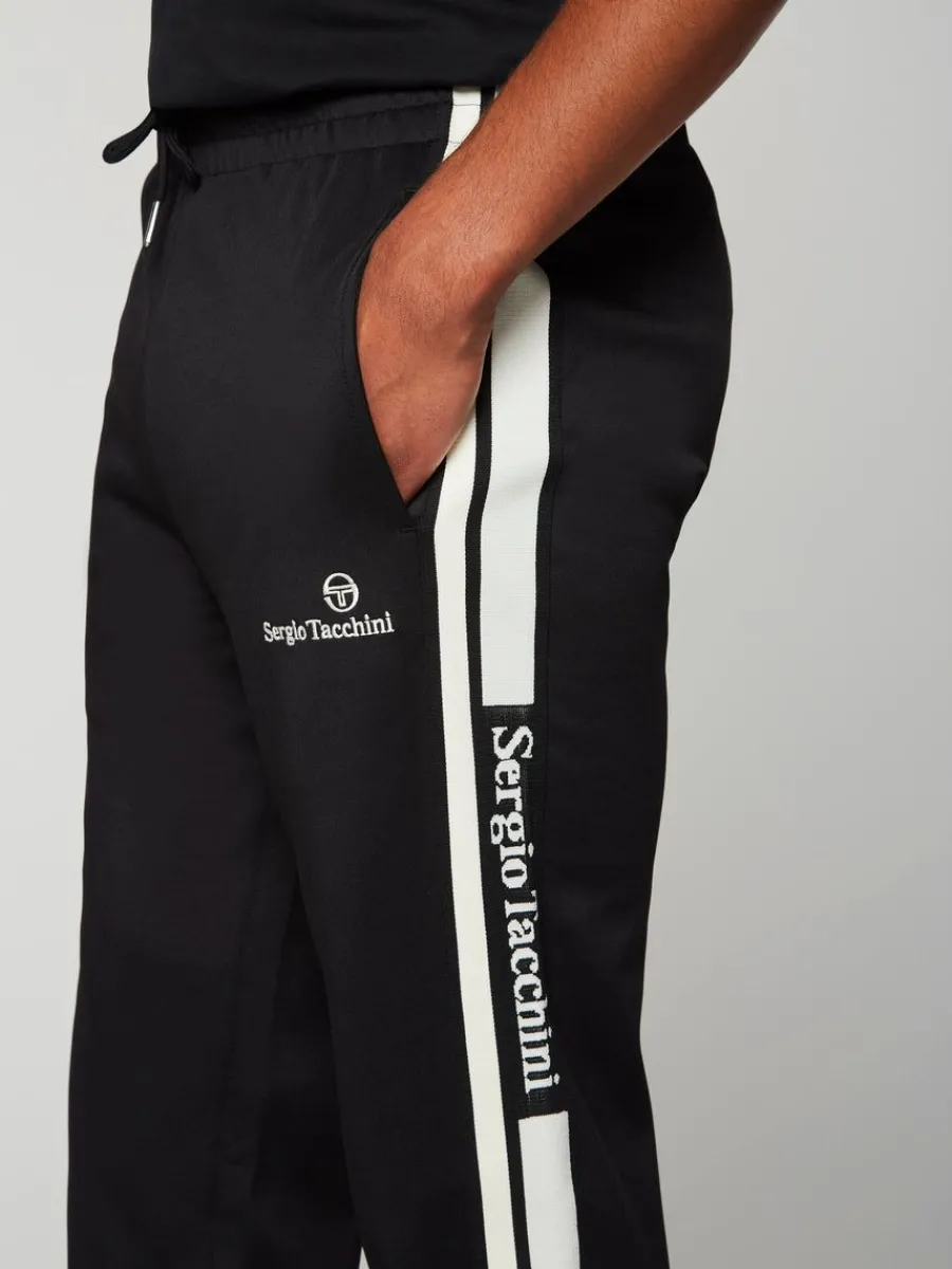 Sergio Tacchini Gromo Tape Track Pant- Black Beauty