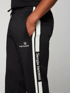 Sergio Tacchini Gromo Tape Track Pant- Black Beauty Clearance