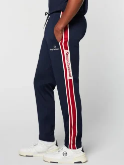 Sergio Tacchini Gromo Tape Track Pant- Maritime Blue Clearance