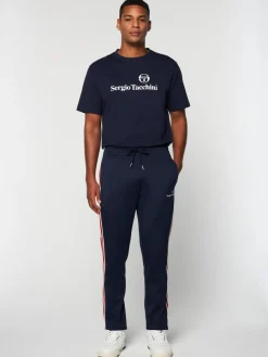Sergio Tacchini Gromo Tape Track Pant- Maritime Blue Clearance