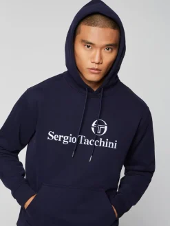 Sergio Tacchini Heritage Hoodie- Maritime Blue Sale