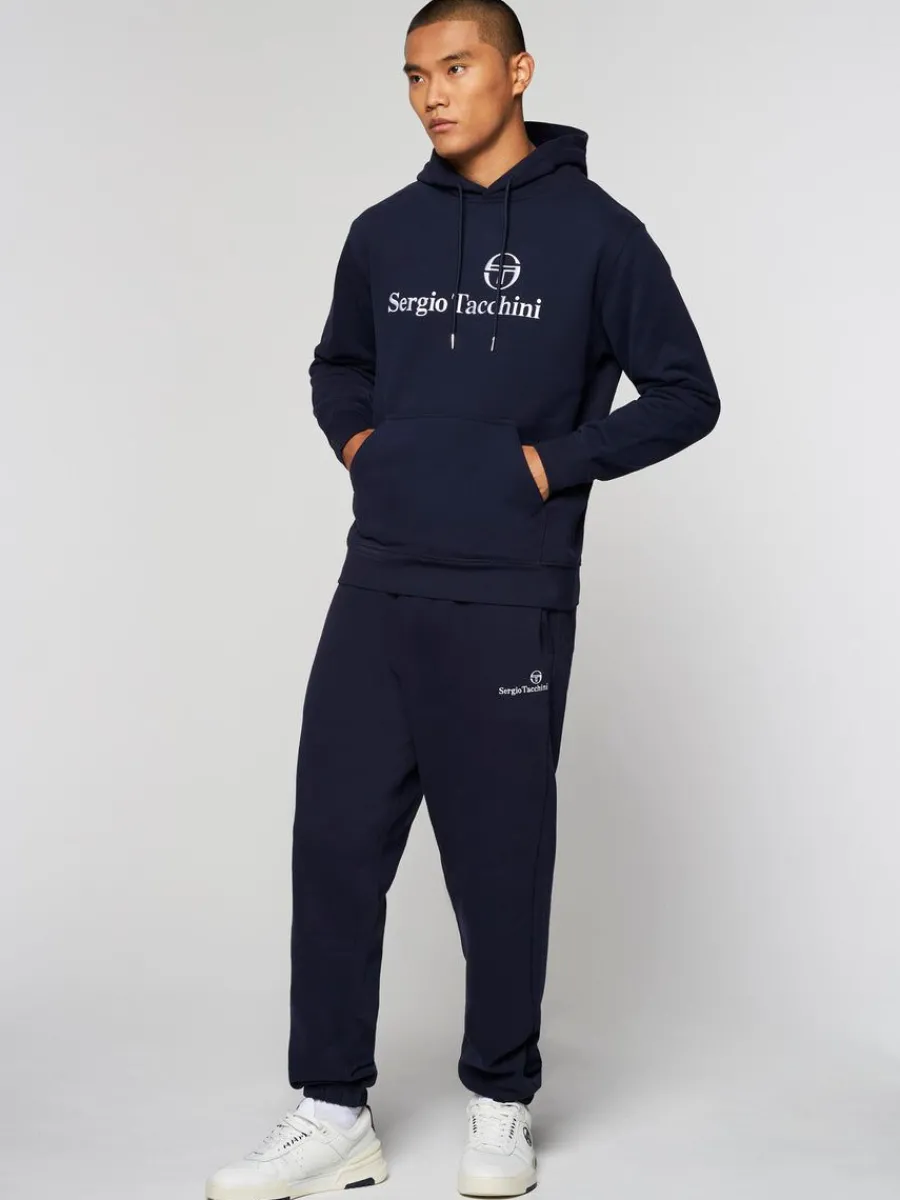 Sergio Tacchini Heritage Hoodie- Maritime Blue Sale