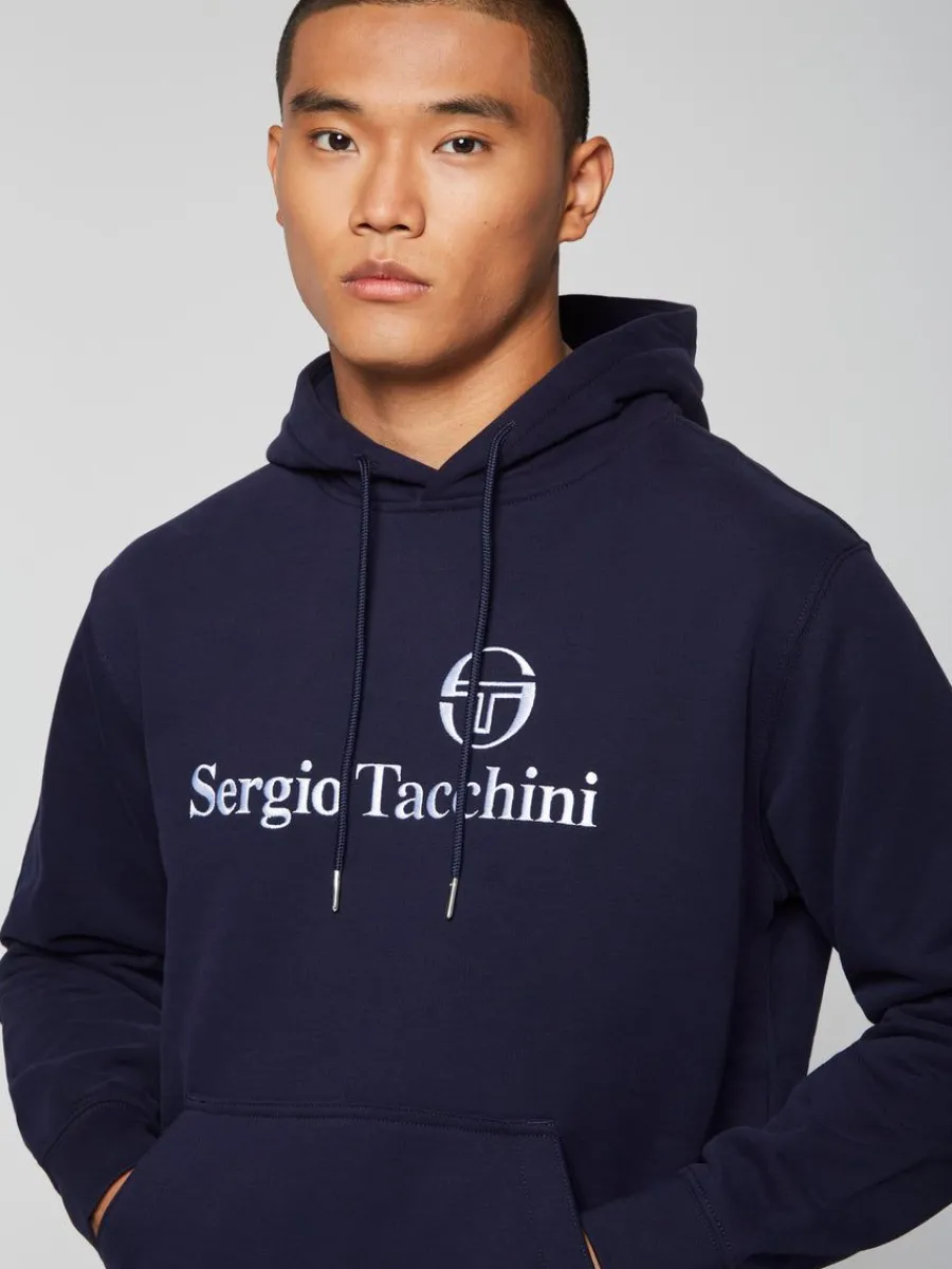 Sergio Tacchini Heritage Hoodie- Maritime Blue Best