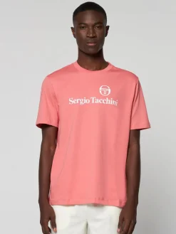 Sergio Tacchini Heritage Logo T-Shirt- Tea Rose Online