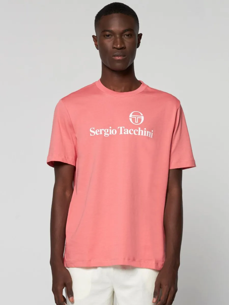 Sergio Tacchini Heritage Logo T-Shirt- Tea Rose Online