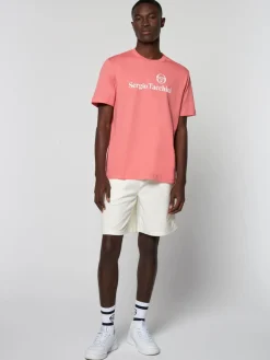 Sergio Tacchini Heritage Logo T-Shirt- Tea Rose Online