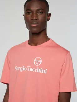 Sergio Tacchini Heritage Logo T-Shirt- Tea Rose Online