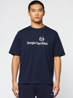 Sergio Tacchini Heritage T-Shirt- Maritime Blue