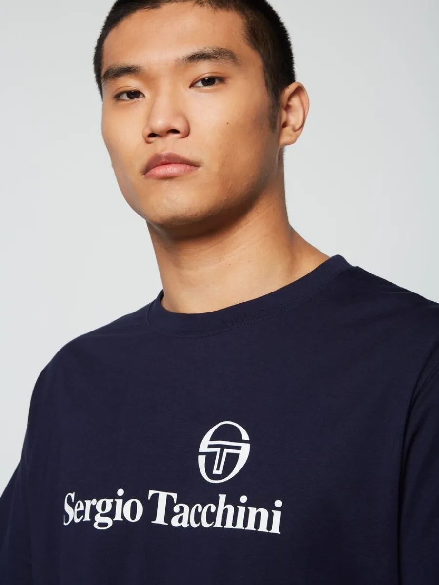 Sergio Tacchini Heritage T-Shirt- Maritime Blue