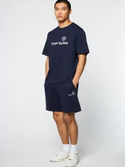 Sergio Tacchini Heritage T-Shirt- Maritime Blue Best