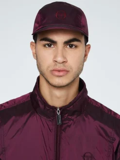 Sergio Tacchini Iridescent Panel Cap-Grape Wine Outlet