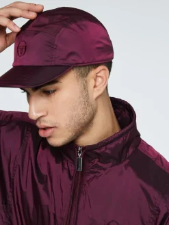 Sergio Tacchini Iridescent Panel Cap-Grape Wine Outlet