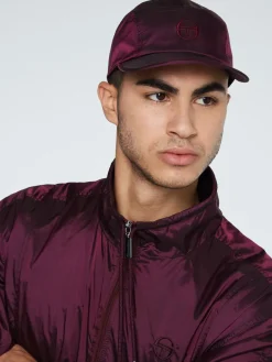 Sergio Tacchini Iridescent Panel Cap-Grape Wine Outlet