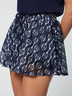 Sergio Tacchini Lesi Mesh Skirt- Maritime Blue Hot