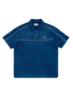 Sergio Tacchini Lioni Velour Polo Archivio- Limoges Online